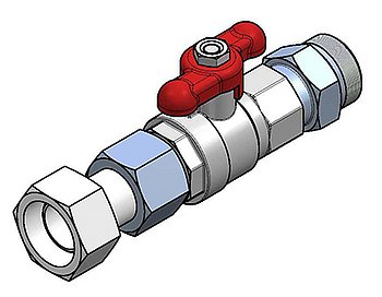 Ball valve M30x1,5