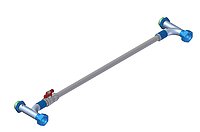 Manually adjustable bypass M38x1,5 for Unistats